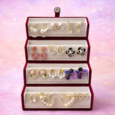 Set of 12 Trendy Korean Earrings with Premium Jewellery Box