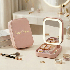 LED Jewellery Box & Mirror Makeup