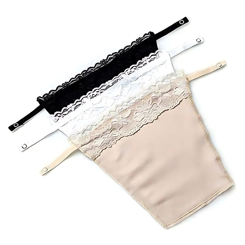 Deep Neck Cover Clips – Set of 3 (White, Black & Nude)