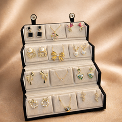 Premium Korean Earrings & Anti-Tarnish Necklaces with Elegant Jewellery Box