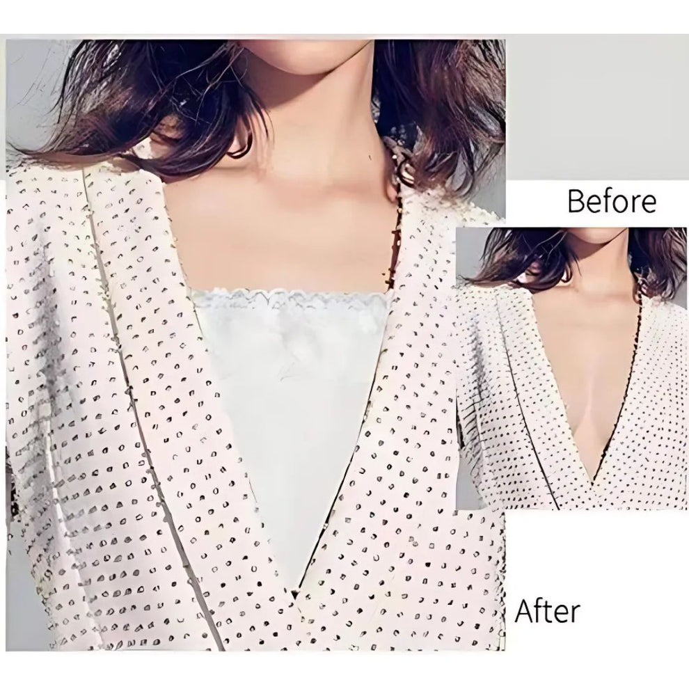 Deep Neck Cover Clips – Set of 3 (White, Black & Nude)