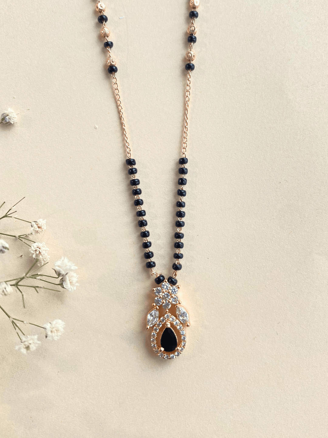 Black Diamond Unique Designs Aanya Mangalsutra Zerakijewels