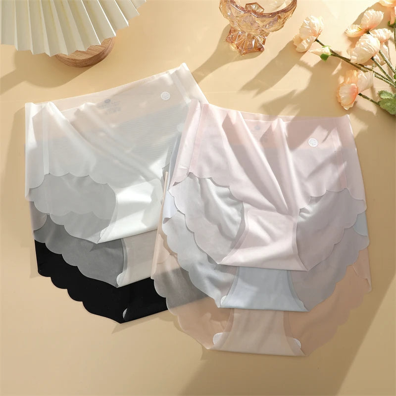 Buttermilk Ice Silk Panties Pack – Cool, Soft & Stretchy