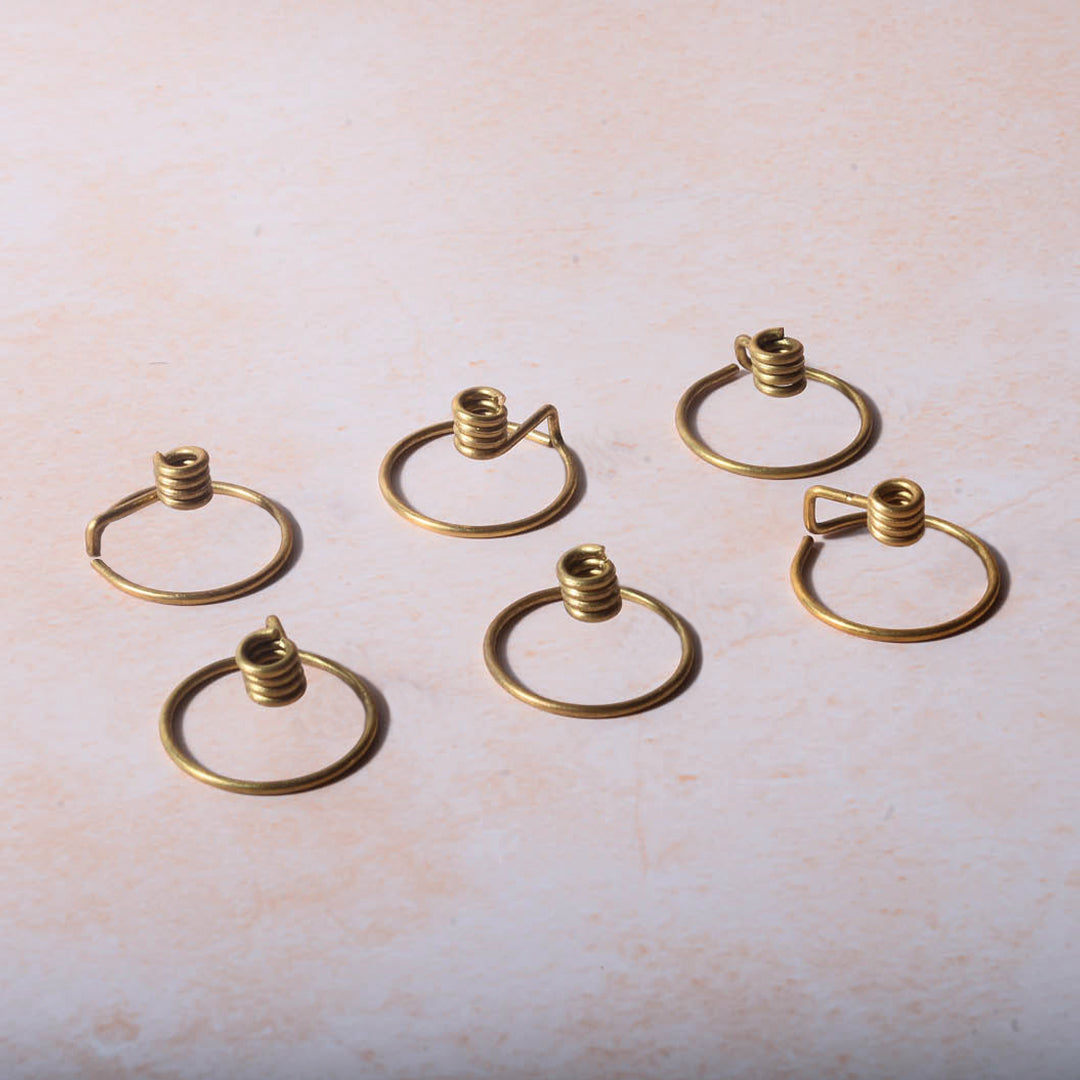 Brass Niranjan Kadi Set of 6